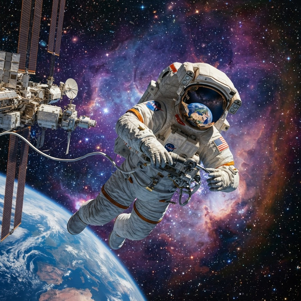 Astronaut on a spacewalk